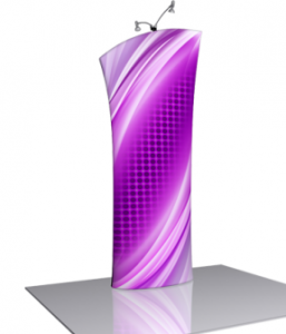 Curved Tradeshow Banner Stand Display