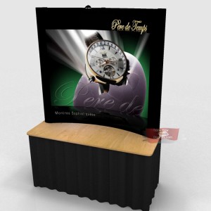6 ft pop up table top photomural display